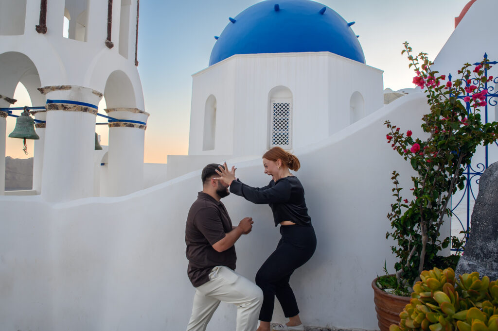 a proposal in the blue